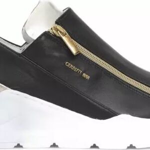 Women's Black Slip-On Sneakers
